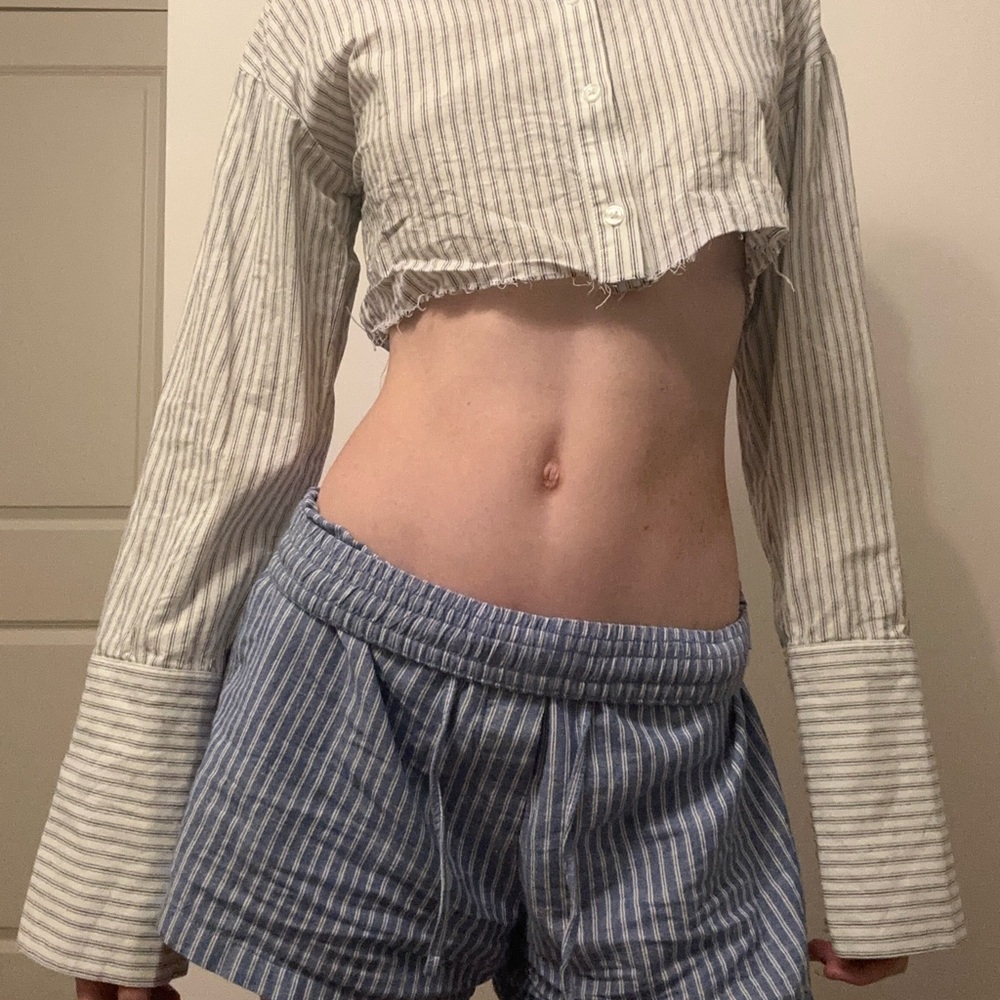 Cropped Button Up - image 5